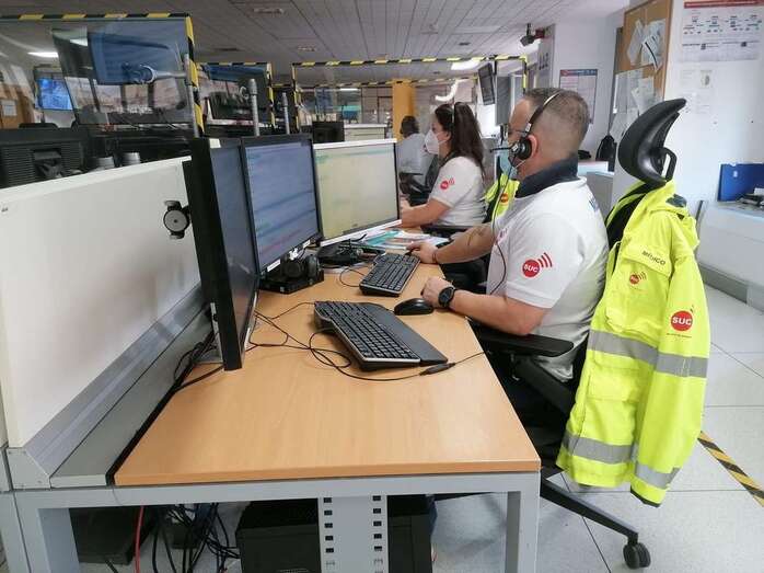 Imagen de archivo de una de las salas del 1-1-2 (Foto TA)